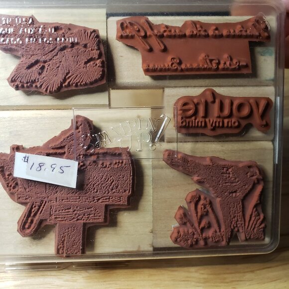 Stampin’ Up! Song Birds Set of 4 + Bonus Stamp Wood-Mounted Rubber, Birds - Picture 6 of 9